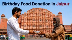 Birthday food donation in jaipur