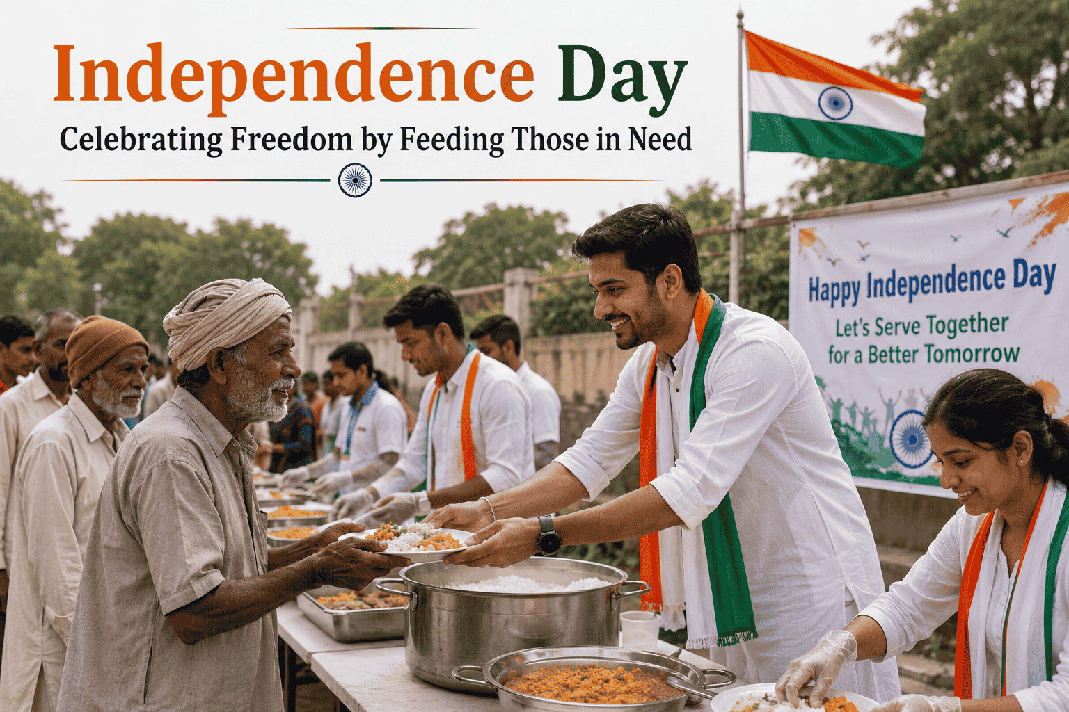 Independence Day Celebrating Freedom by Feeding Those in Need