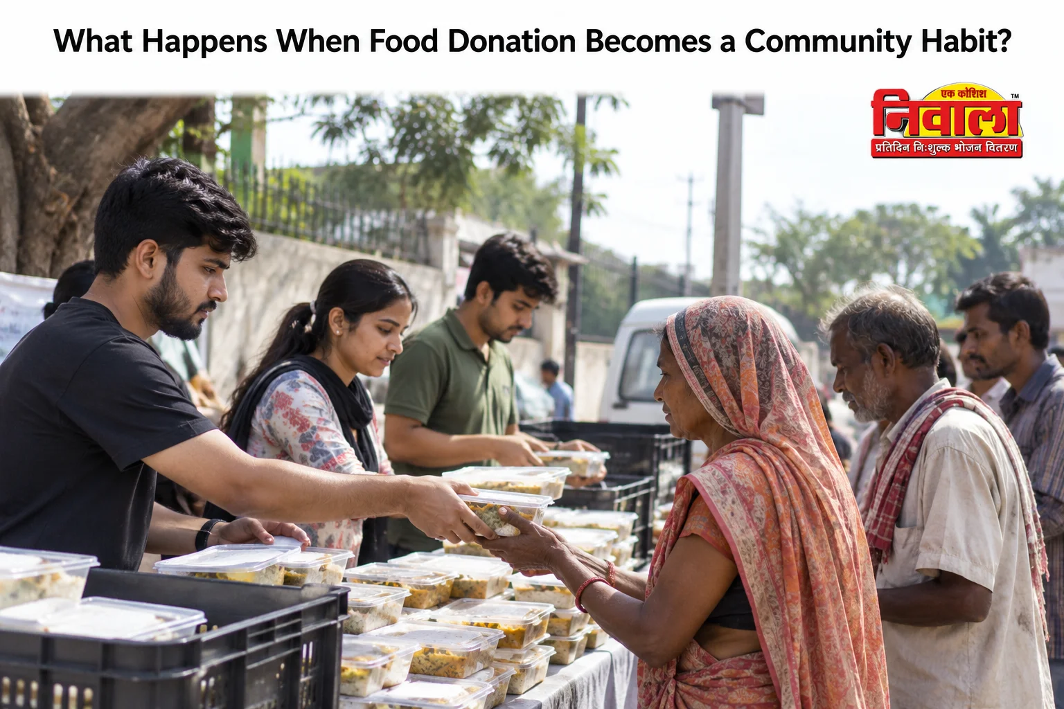 Community Food Distribution in Action